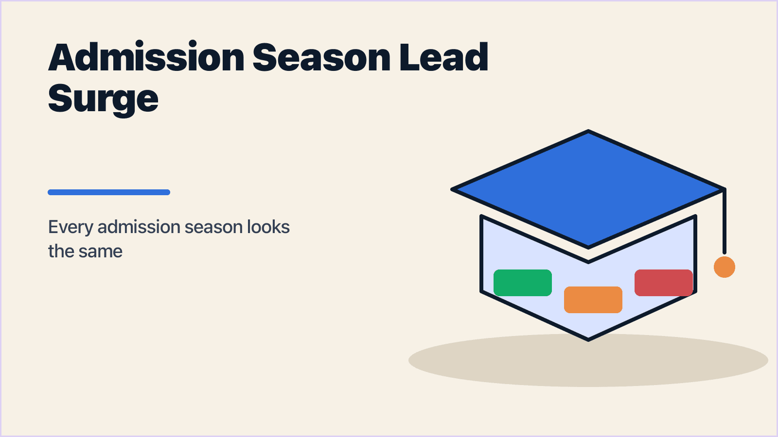 The Admission Season Lead Surge Playbook