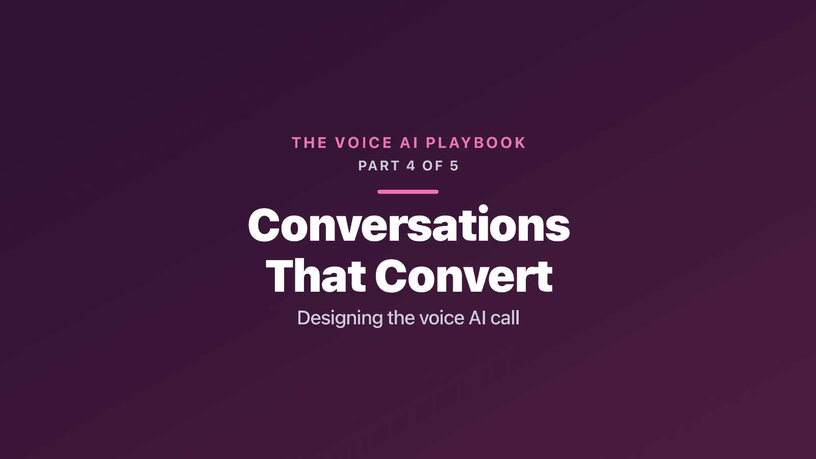 Designing Voice AI Conversations That Convert