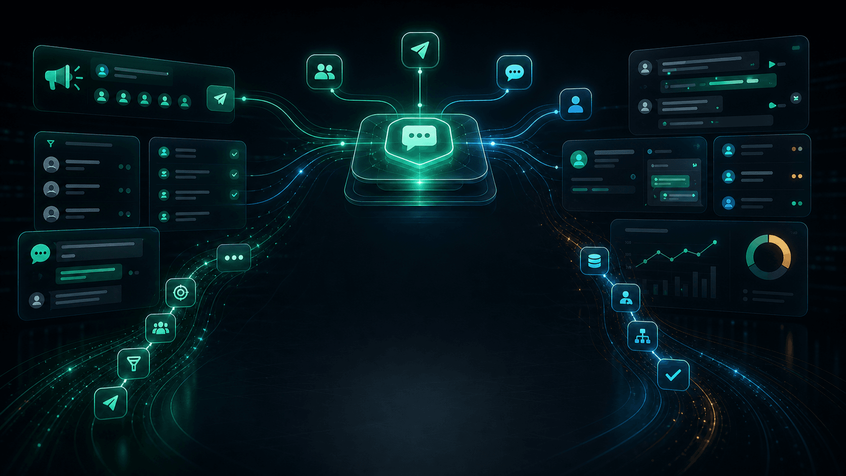 Brixi WhatsApp marketing automation hub connecting campaigns, replies, CRM updates, and workflow triggers