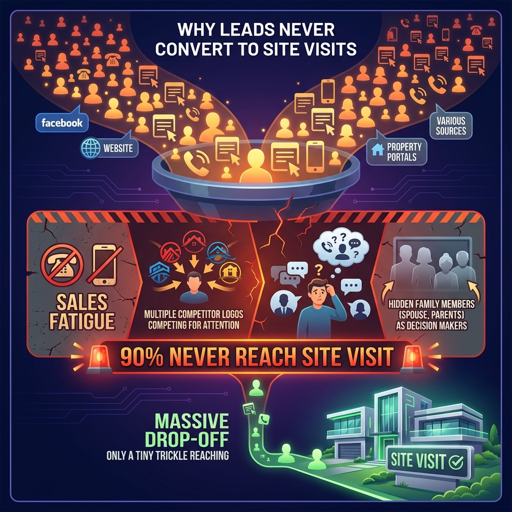 Why Most Real Estate Leads Never Turn Into Site Visits